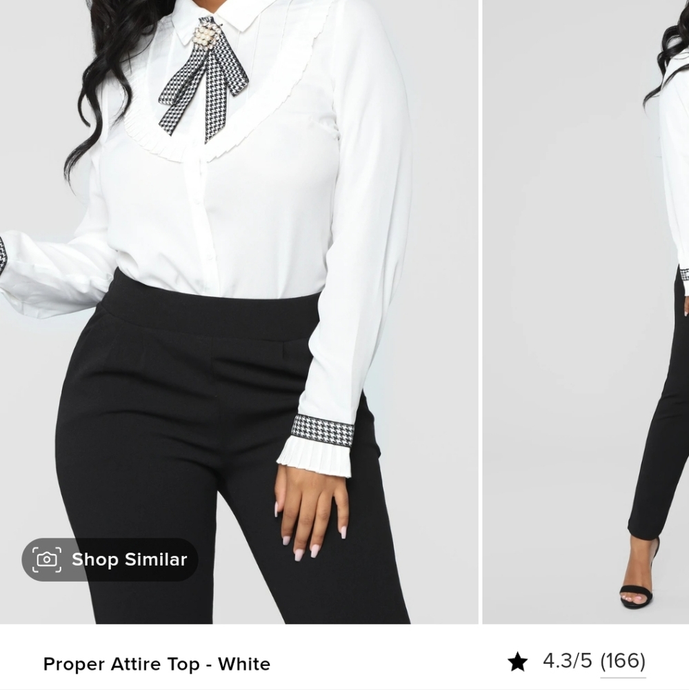 Proper Attire Top - White.